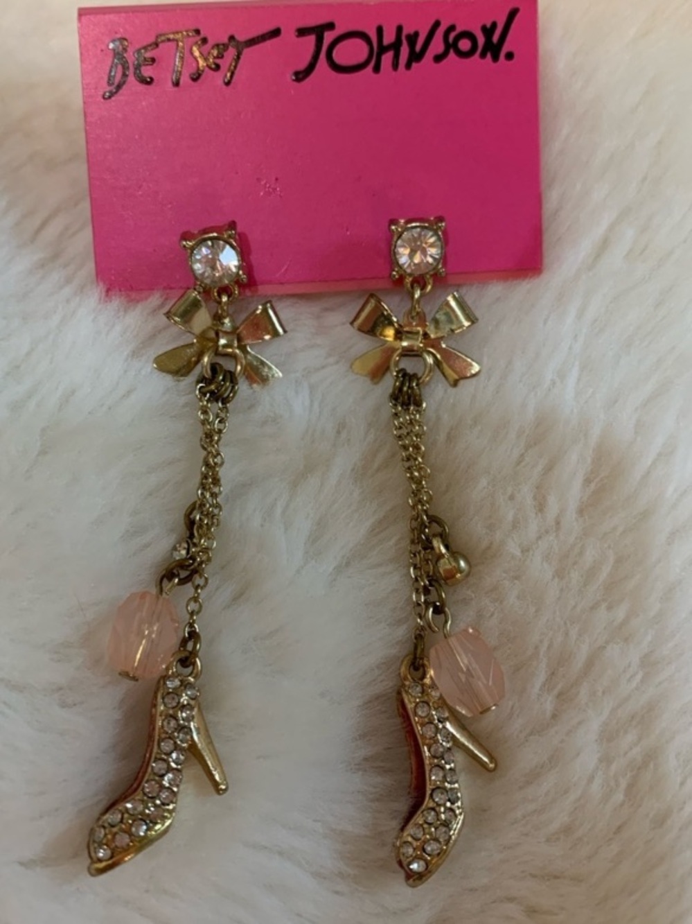 Betsey Johnson Chrystal twinkle earrings